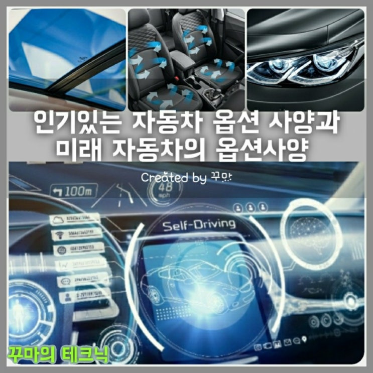  인기 있는 자동차 옵션 사양들. 이건 꼭 넣어야 해