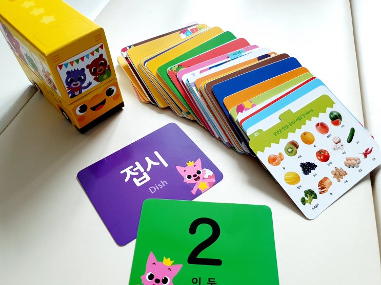 아기 낱말카드 추천! 귀여운 핑크퐁 한글카드 120