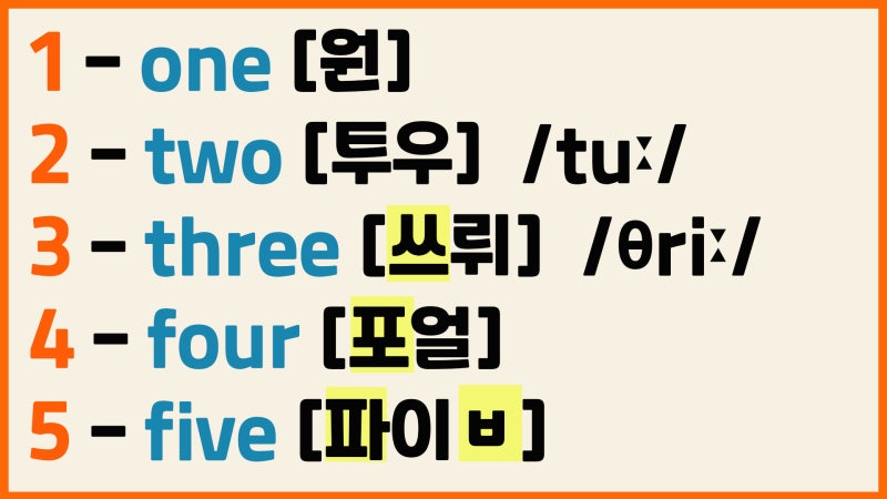 숫자 단어 목록을 100까지