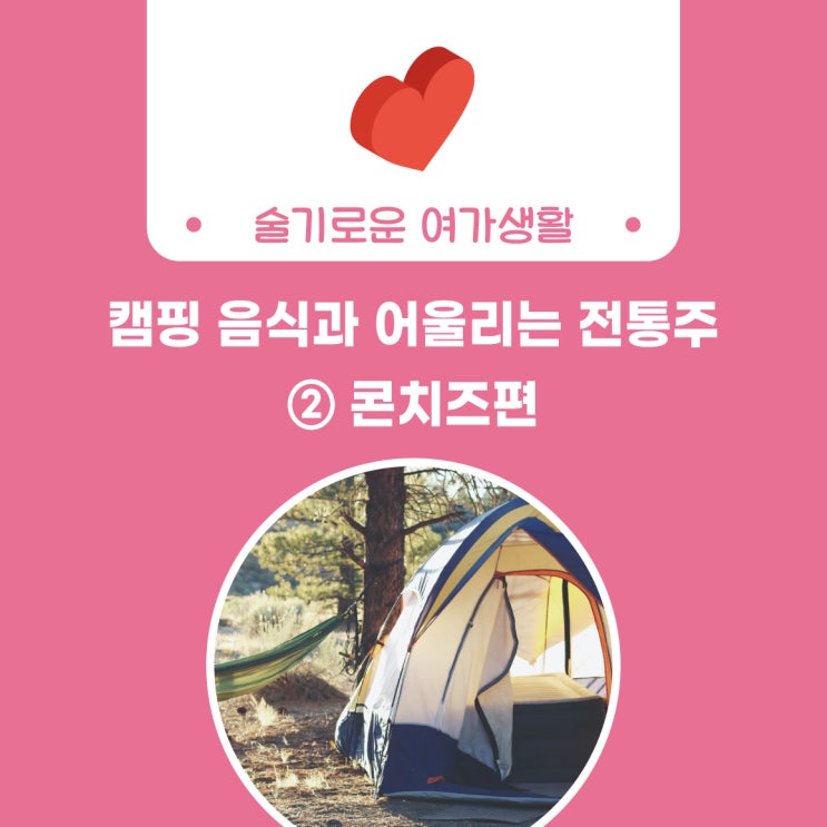  [술담화] 캠핑 음식과 어울리는 전통주 ② 콘치즈편