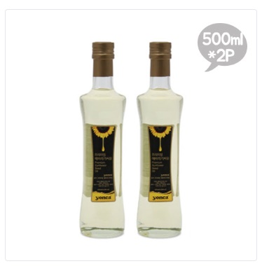 yonca 프리미엄 해바라기씨유 박스포장 선물세트 500ml x 2p