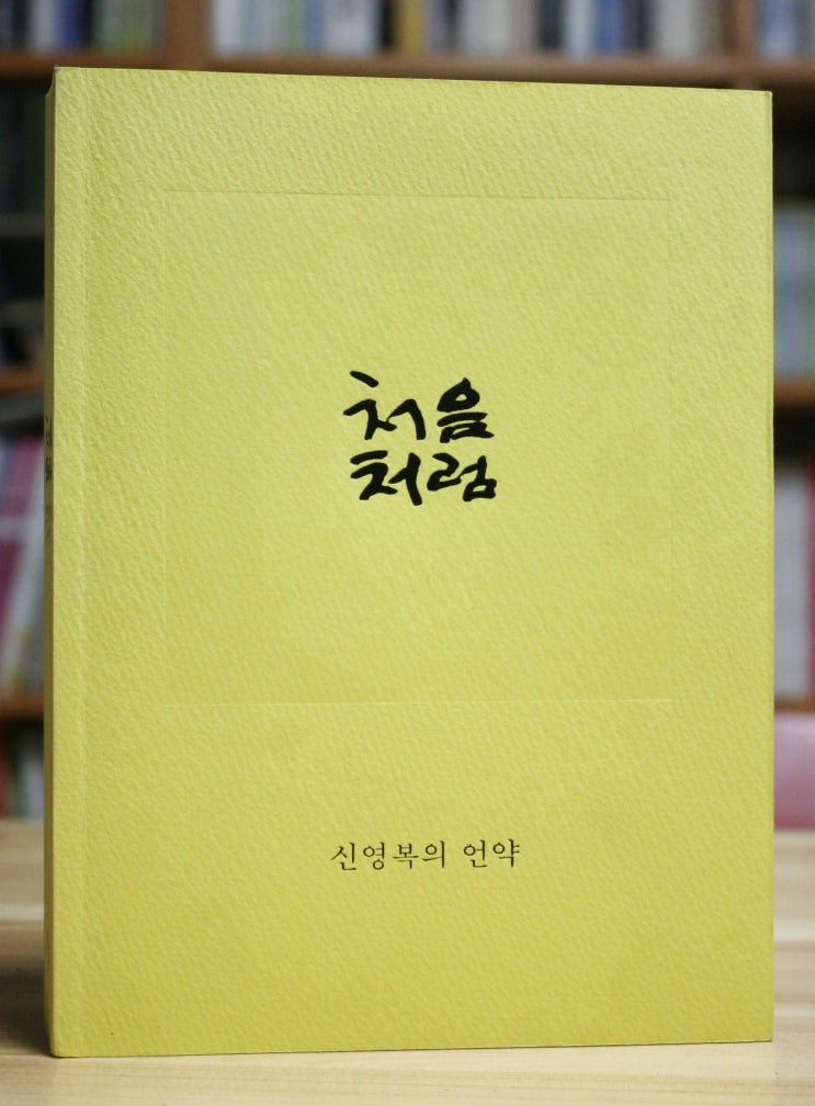 처음처럼을 읽고 (신영복) - 머리에서 발에 이르는 신영복의 언약