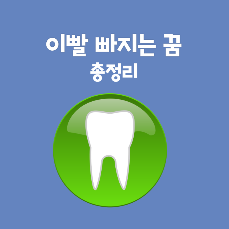 이빨빠지는꿈 총정리편