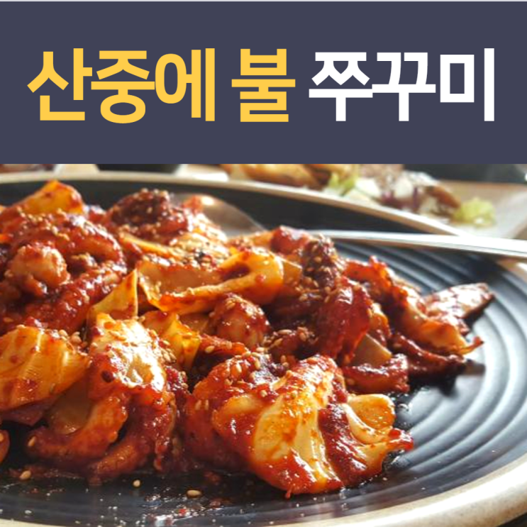  팔공산밥집 불향 가득한 산중에 불 쭈꾸미
