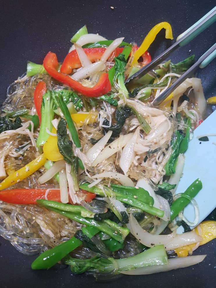  저탄고지 천사채 활용 요리 잡채 찜닭 냉국수