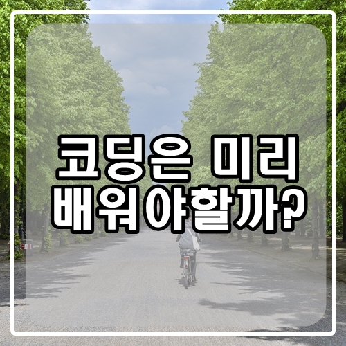 초/중/고등학생이 코딩은 도대체 왜 공부하고 어떻게 해야할까?