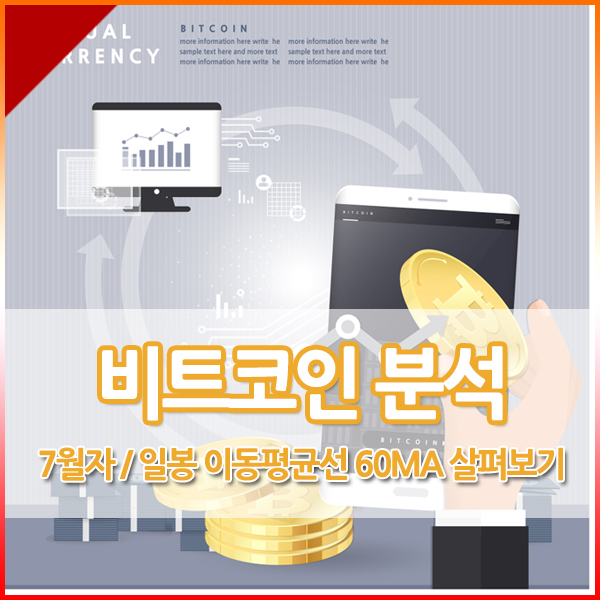  7월 비트코인 단기분석 : 일봉 60일 이동평균선 살펴보기