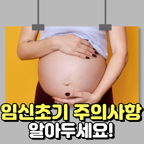 임신초기 주의사항 알아두세요