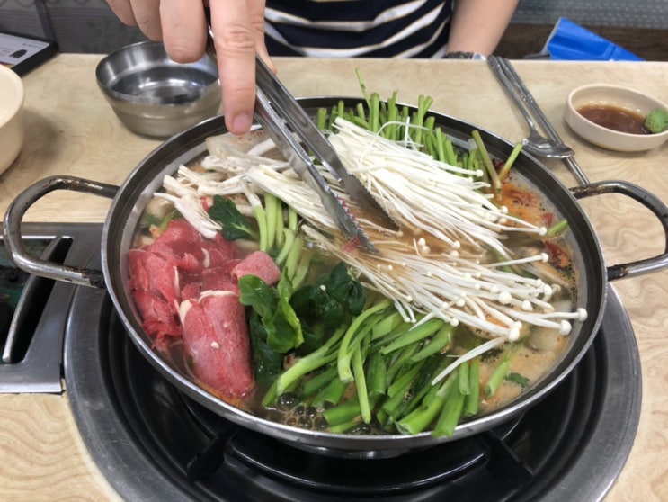  수내 정자 근처 숨겨진 동네맛집 발견 산촌버섯매운탕칼국수
