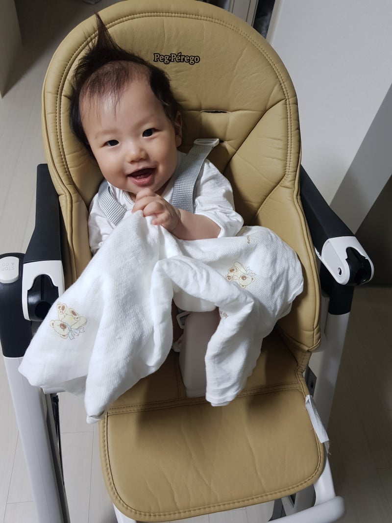 빼그빼레고 시에스타 하이체어 아기식탁의자 사용시작~^^