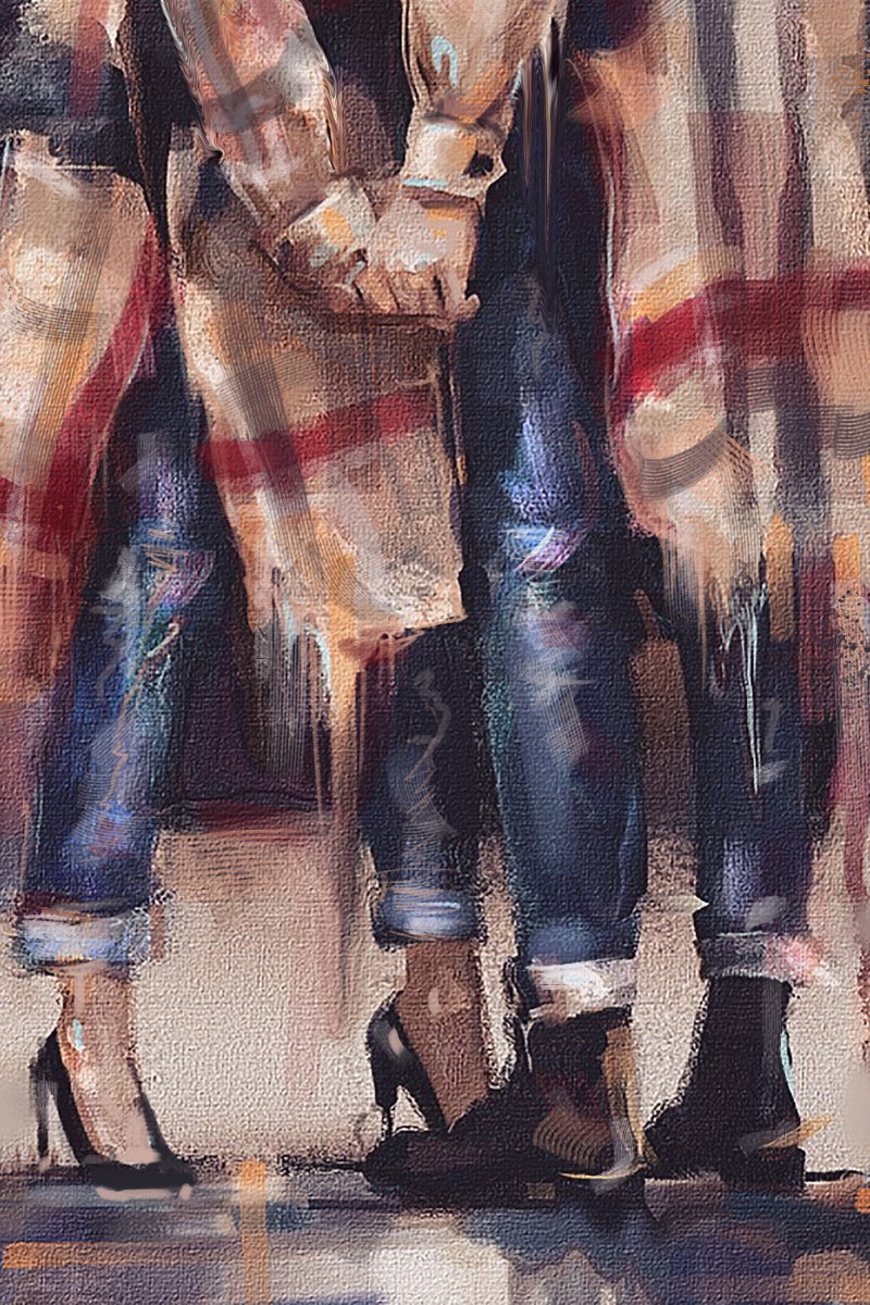 디지털 페인팅/패션 일러스트] 버버리 \u0026 르네마그리트 영감을 받은 작업- The Lovers by Mond Kim : 네이버 블로그, image size:800x1200