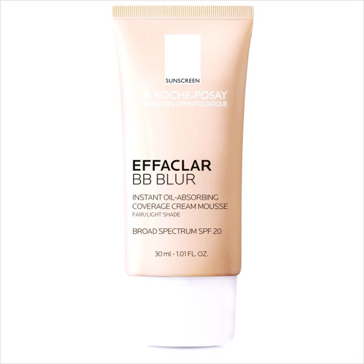  리스트 라로슈포제 La Roche-Posay Effaclar BB Blur with SPF 20 1.01 Fl Oz 에빠클라 블러 20 30ml 1팩, 1개, 단일제품 !
