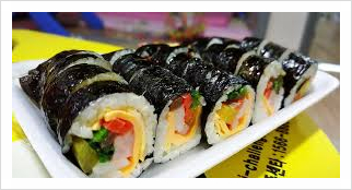  오랜만에 김밥을 먹었더니 넘 좋네요!