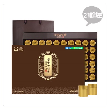충북인삼농협 침향공력환 3.75g x 60환(2개월분)(쇼핑백동봉) 충북인삼농협 침향공력환 3.75g x 60환(2개월분)(쇼핑백동봉)