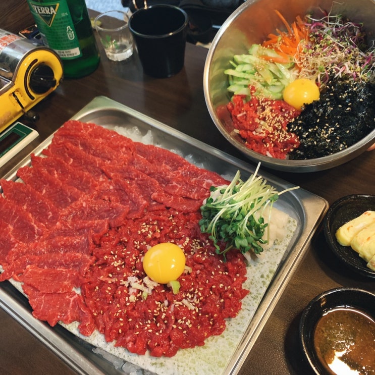  [주안]육회집 이름이 육회집?! 주안 맛집에서 한우모듬육회로 둘다 먹자!