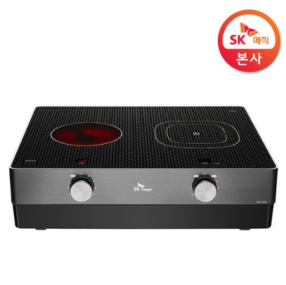  [SK매직][전용냄비2종 증정] 2구 하이브리드 전기레인지 이지쿡 ERAFH20D