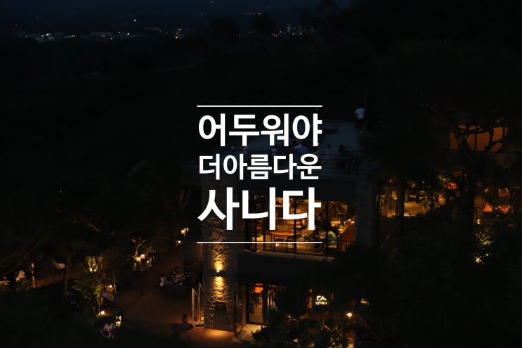  밤이라서 더 아름다운 원주 사니다 카페