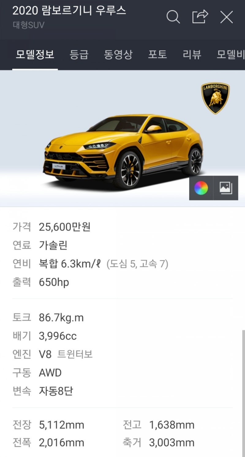 람보르기니우르스 중고 가격 유지비 우루스 시안 : 네이버 블로그