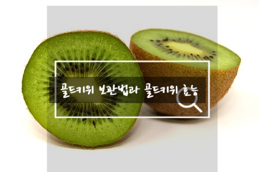  골드키위 보관법과 골드키위 효능