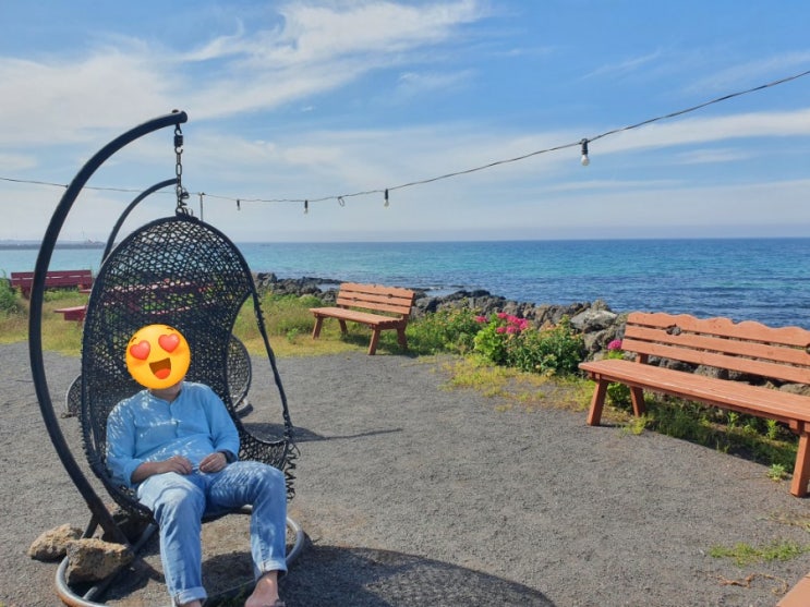  바다가 보이는 제주 세화해변 숙소 엠스테이펜션