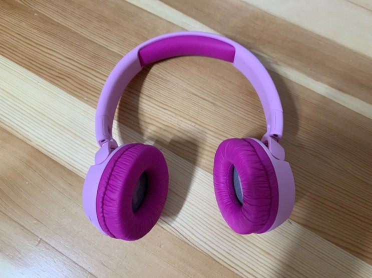 키즈 헤드셋  - JBL청력보호 블루투스 무선 헤드셋 JR300BT 핑크