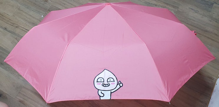  카카오 어피치 3단 자동 우산 구매 후기 - 우산은 이걸로~ 써야징 ㅎ