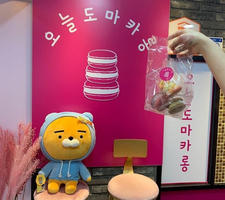  평촌 오늘도마카롱 에서 달다구리한 뚱카롱 선물