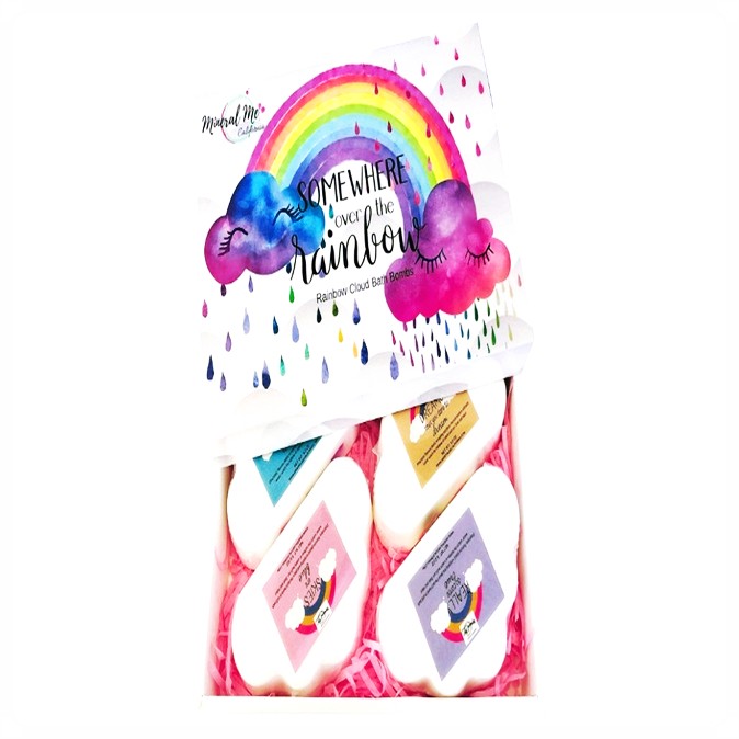  Rainbow Bath Bomb Gift Set 레인보우 배쓰 밤 기프트 세트 4oz, 1개 리뷰!