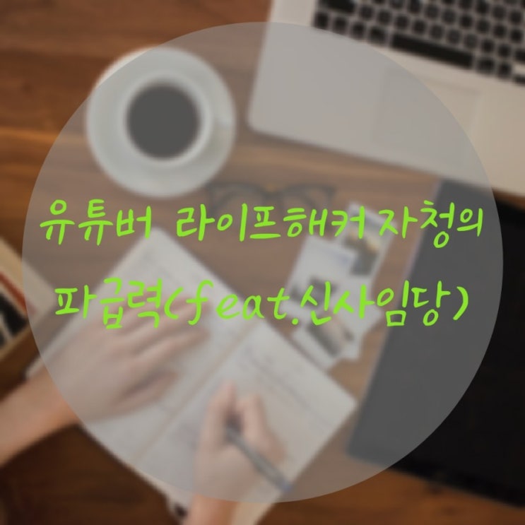  유튜버 라이프해커 자청의 파급력(feat.신사임당)
