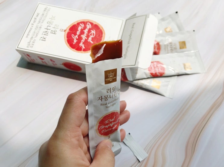  자몽콜라겐 퀸즈팜 리얼자몽나린진