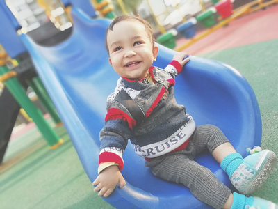  우리아이 첫 놀이터 쿠쿠토이즈 미끄럼틀로 시작해주세요.