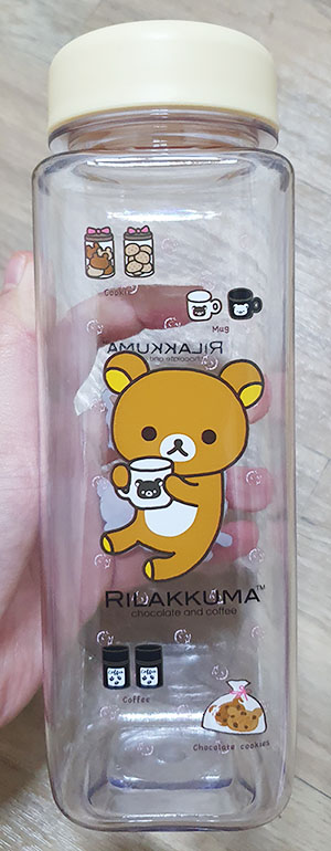  리락쿠마 보틀 사각 보틀 구매 후기 - 귀엽고 실용성도 좋아! 후훗 ㅎㅎ