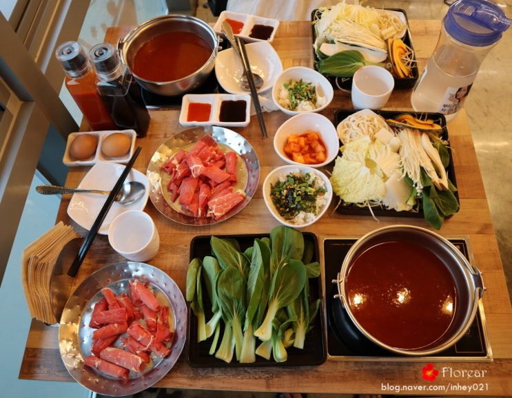 [신흥역맛집] 개인 인덕션으로 깔끔하게 먹을 수 있는 성남종합시장 롯데시네마맛집 "혼자샤브"