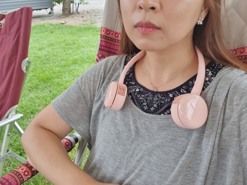 휴대용 선풍기 추천:: 단순생활 넥밴드선풍기만 있으면 올 무더위 무섭지 않아요!!
