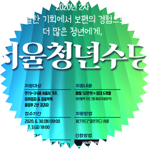서울청년수당 신청 자격(나이 제한, 연령) 및 지원 방법, 접수 기간 날짜 확인해보자! 내일 배움 카드 지원금 사용 불가