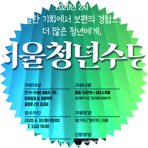  서울청년수당 신청 자격(나이 제한, 연령) 및 지원 방법, 접수 기간 날짜 확인해보자! 내일 배움 카드 지원금 사용 불가