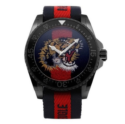  [Gucci]구찌 YA136215 G-Dive G-다이브 호랑이 남성 패브릭시계 45mm