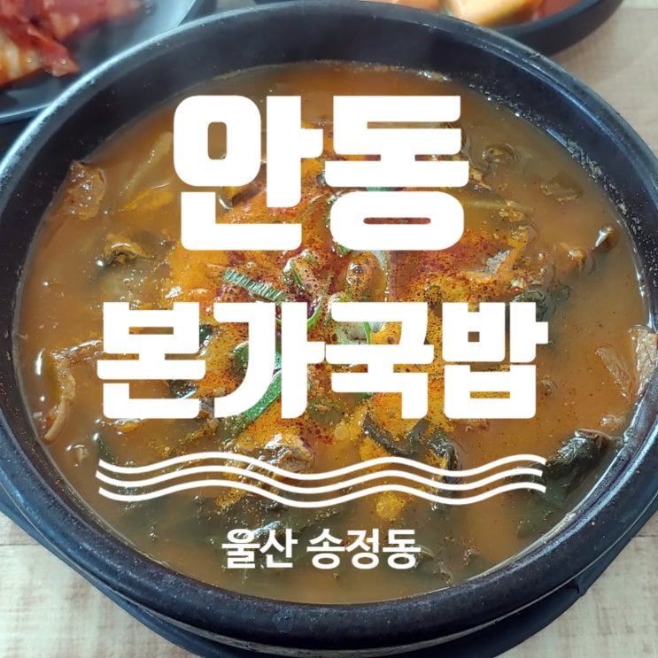 울산 송정동 안동본가국밥 탐방기