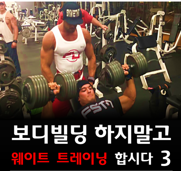  바디빌딩 하지 말고 웨이트 트레이닝합시다 3