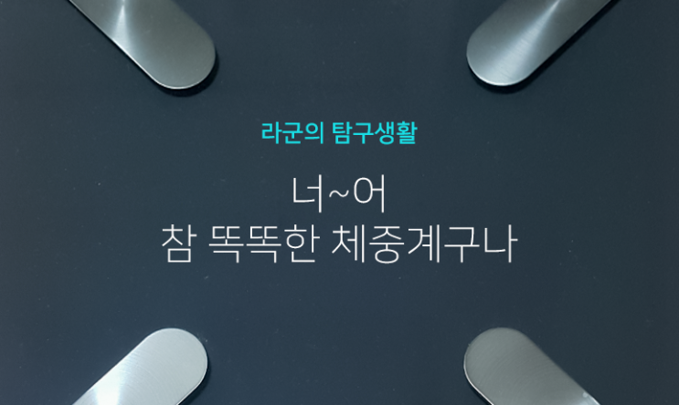 다이어트 욕구 뿜뿜, 체지방 체중계