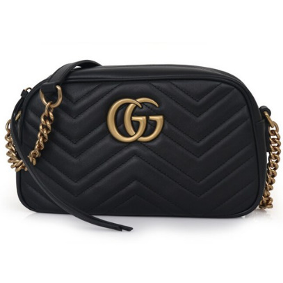  [Gucci]구찌 블랙 100% LEATHER 여성 숄더백 447632DRW1T1000