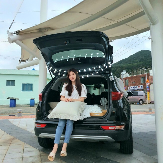  [부산 차박/ 가덕도 차박] 차 안에서 바다 뷰보며 힐링