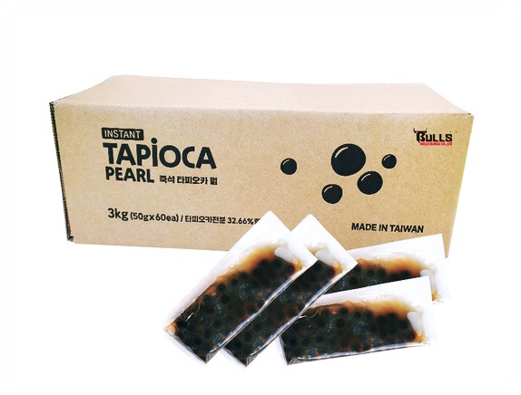  타피오카펄중에서 즉석펄 타피오카 (50gx60ea) 펄, 60봉, 50g!