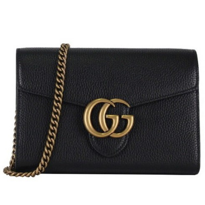  구찌 Black Designer Colour Leather 여성 크로스백 401232A7M0T1000 401232 A7M0T 1000