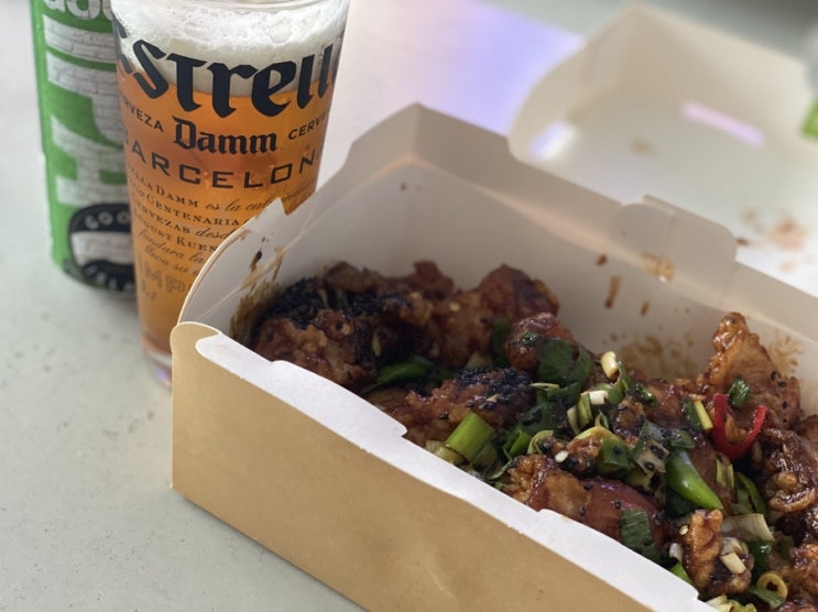  주말일상 - 여름이불빨래, 나무배달, 스시초밥, 곰표나쵸, 한강자전거, 치맥 마무리