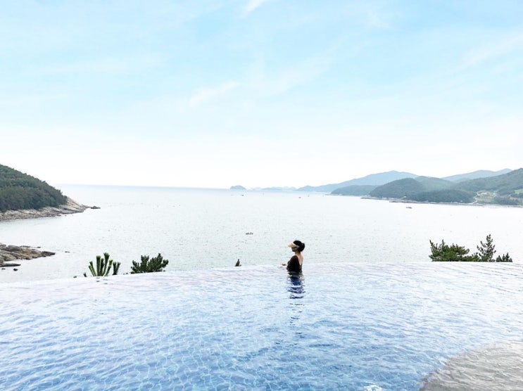  남해 사우스케이프 스파 앤 스위트(Southcape Spa & Suite) - 야외 수영장 인피니티풀 후기
