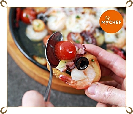  스페인 새우요리의 진수! 마이쉐프 감바스로 손질 없이 편하게 만들자!