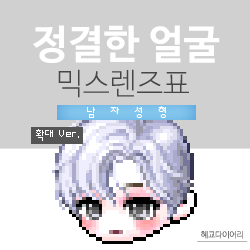  [KMS 캐시] 메이플스토리 정결한 얼굴 믹스렌즈표 (믹렌/믹스컬러렌즈) 확대 Ver.