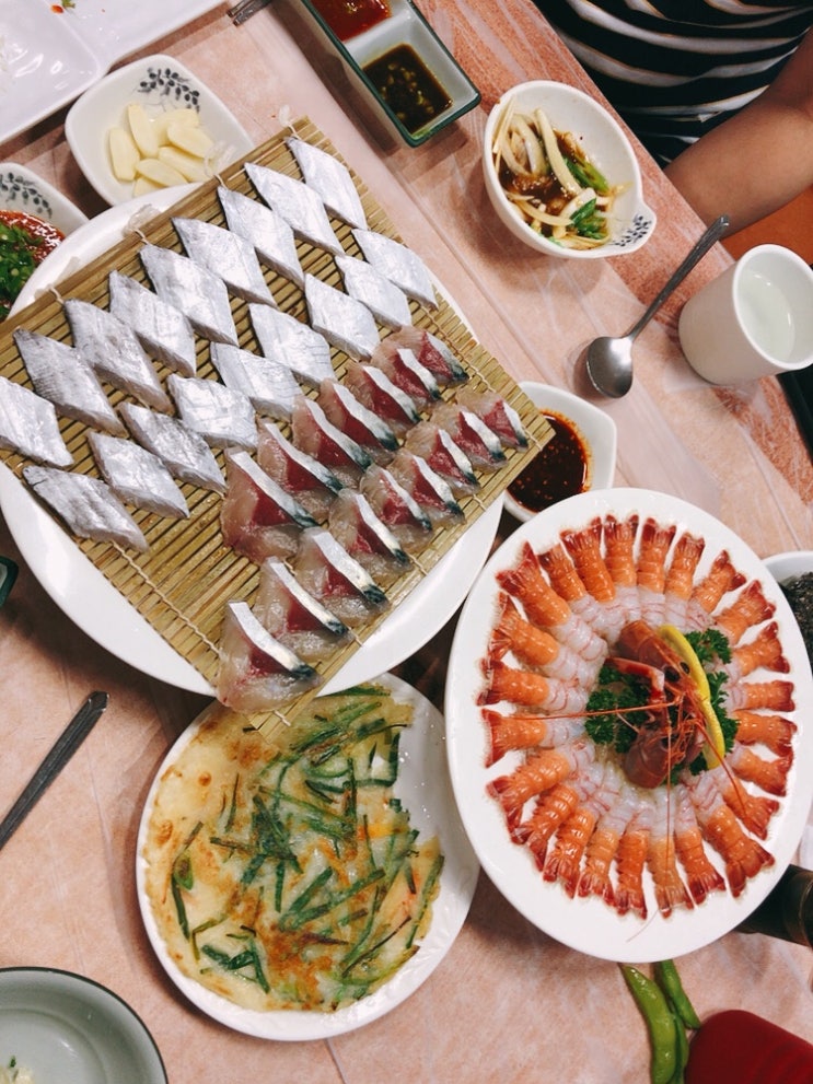 표선 맛집 신산포구자연산횟집 고등어회, 갈치회, 딱새우회