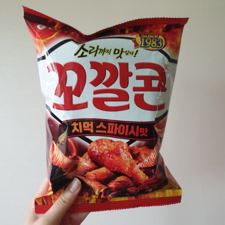  < 신상 과자 / 편의점 간식 >매콤한 치먹 스파이시 맛 꼬깔콘 솔직 후기